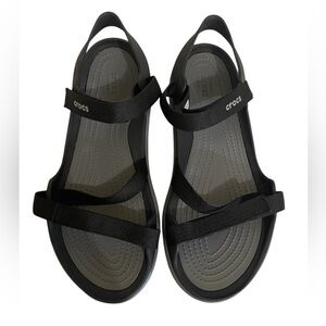 Crocs Women’s Black Strappy Sandals